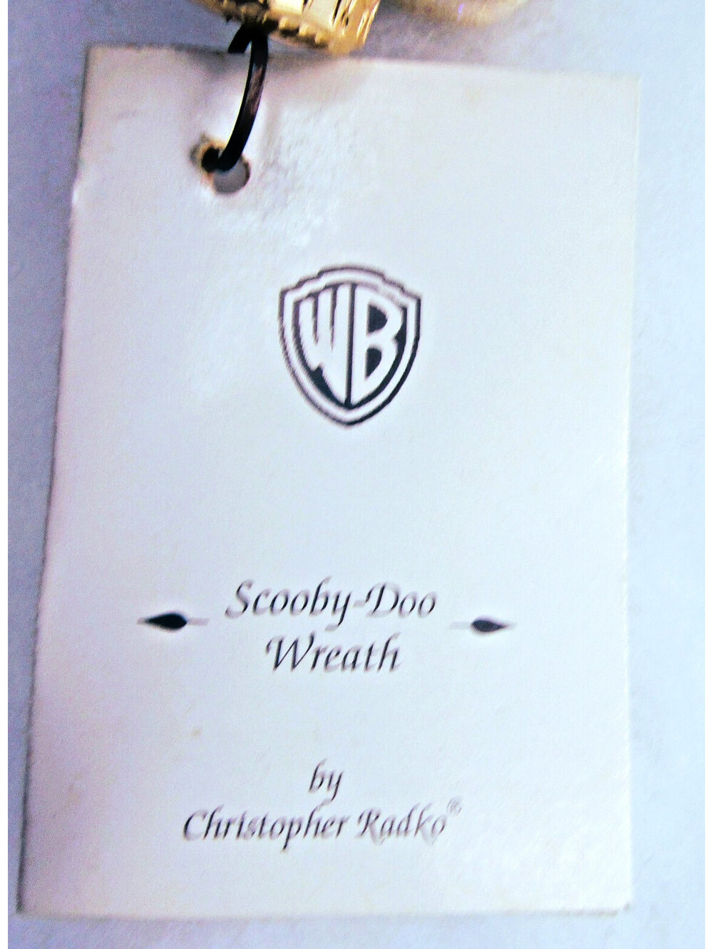 Christopher Radko 1998 Warner Bro. Scooby-Doo Wreath Ornament Original Tag & Box - Picture 6 of 10